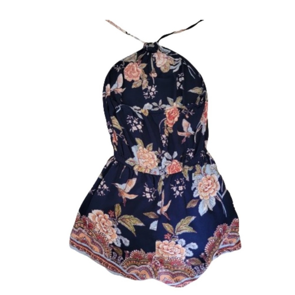 Floral Halter Romper